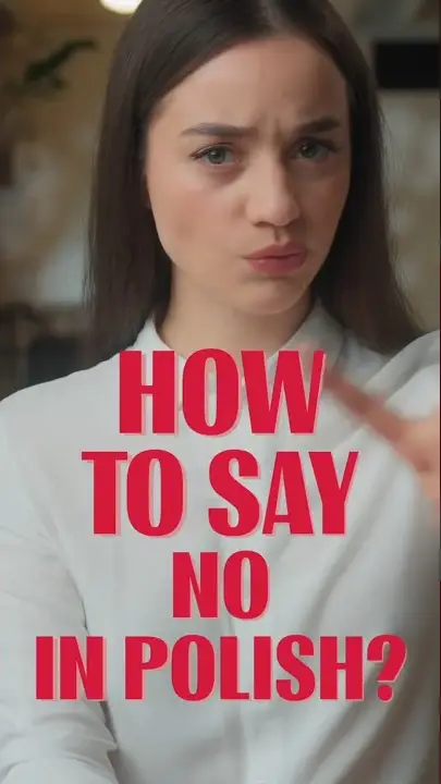 How to say no in Polish