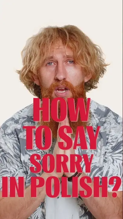 How to say sorry in Polish