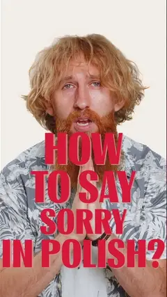 How to say sorry in Polish