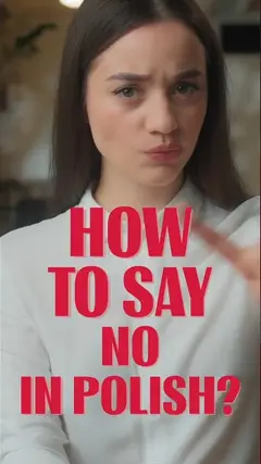 How to say no in Polish