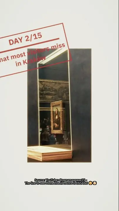 5 minutes from Kraków's main square hangs a real Leonardo da Vinci