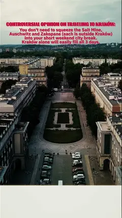 Controversial Kraków Advice: Don't Leave the City